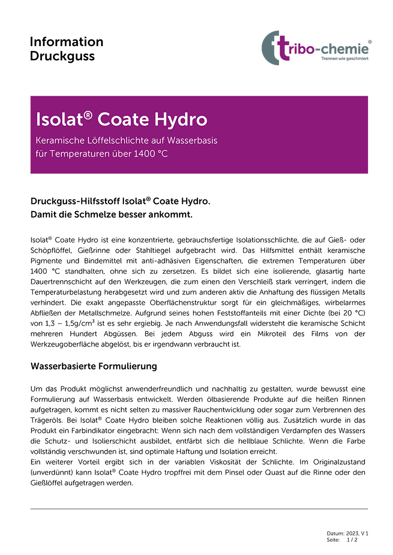 Isolat Coate Hydro